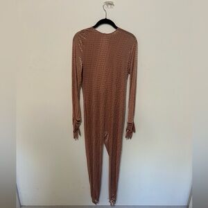 Skims catsuit in Sienna 2X velvet